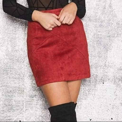 Geneva Suede Skirt