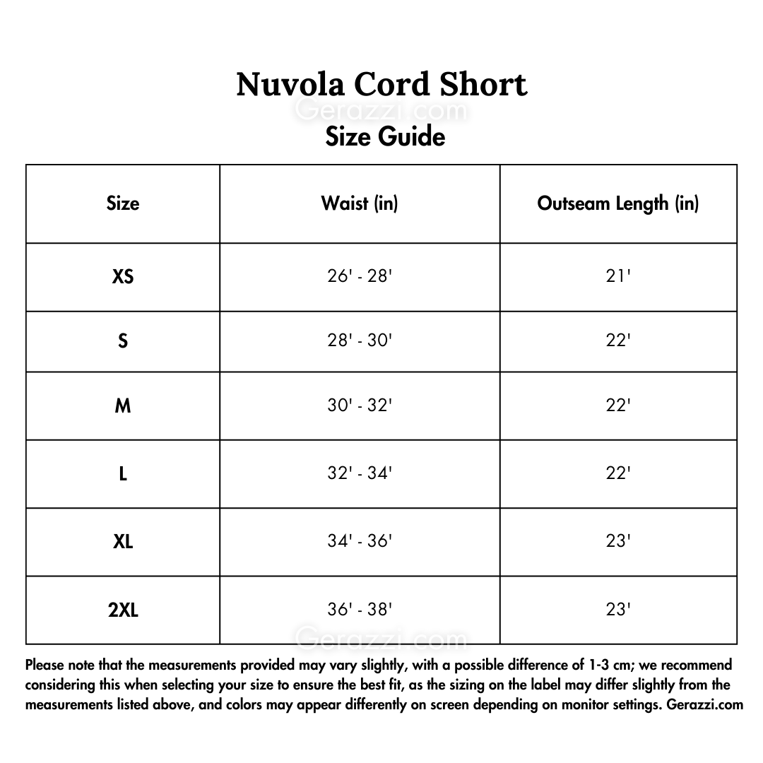 Nuvola Cord Short