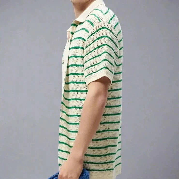 Hollow Breathable Knitted T-shirt