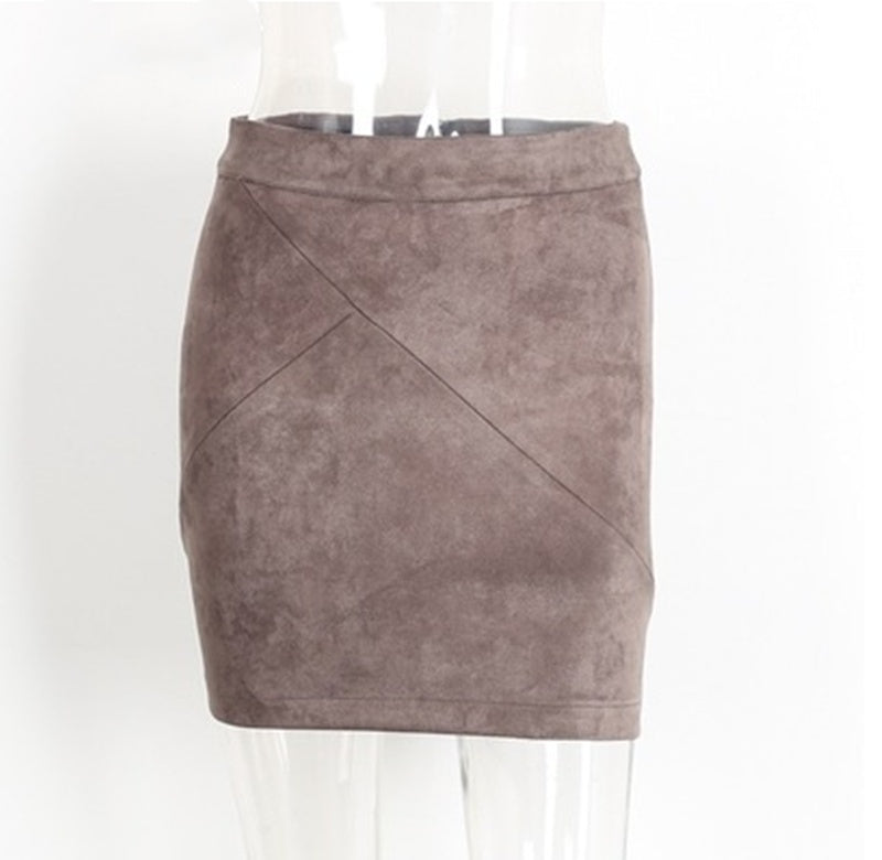 Geneva Suede Skirt