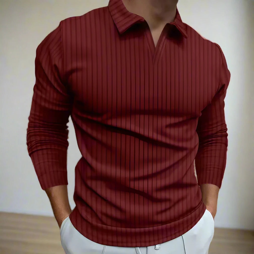 SleekMan V-Neck Cotton Polo