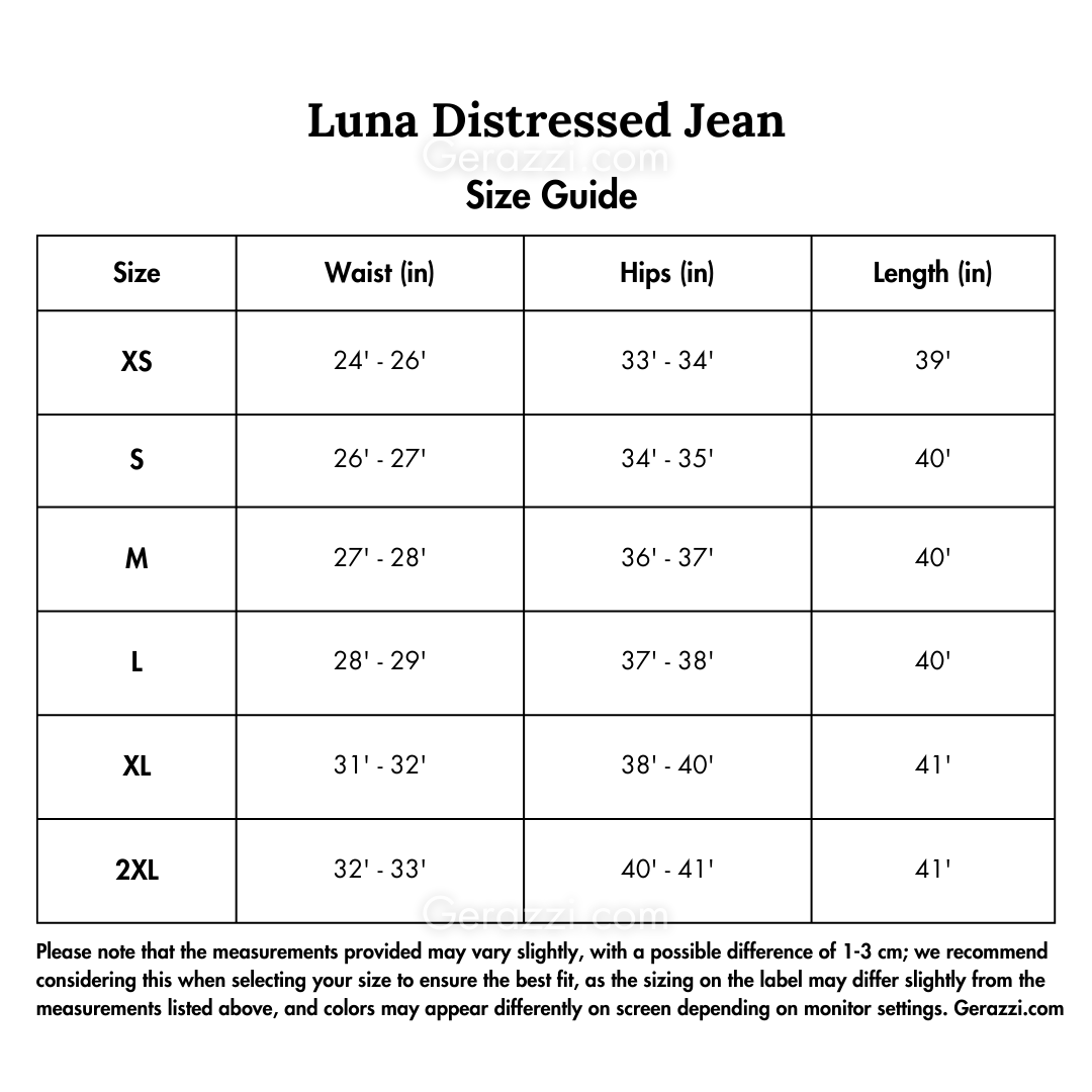 Luna Distressed Jean