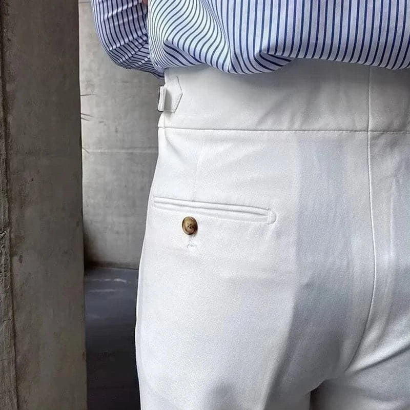 Double Button Italian Suit Pants