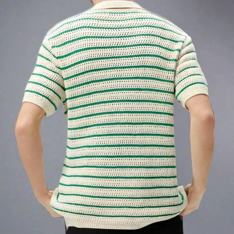 Hollow Breathable Knitted T-shirt