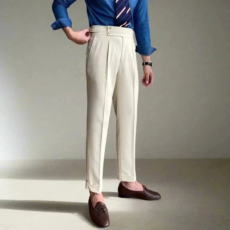 Double Button Italian Suit Pants