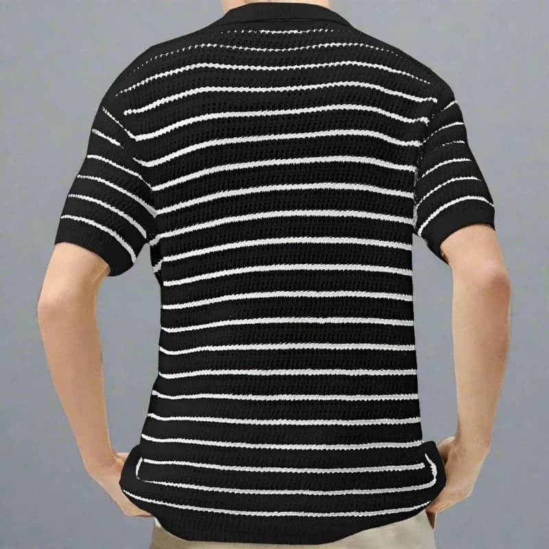 Hollow Breathable Knitted T-shirt