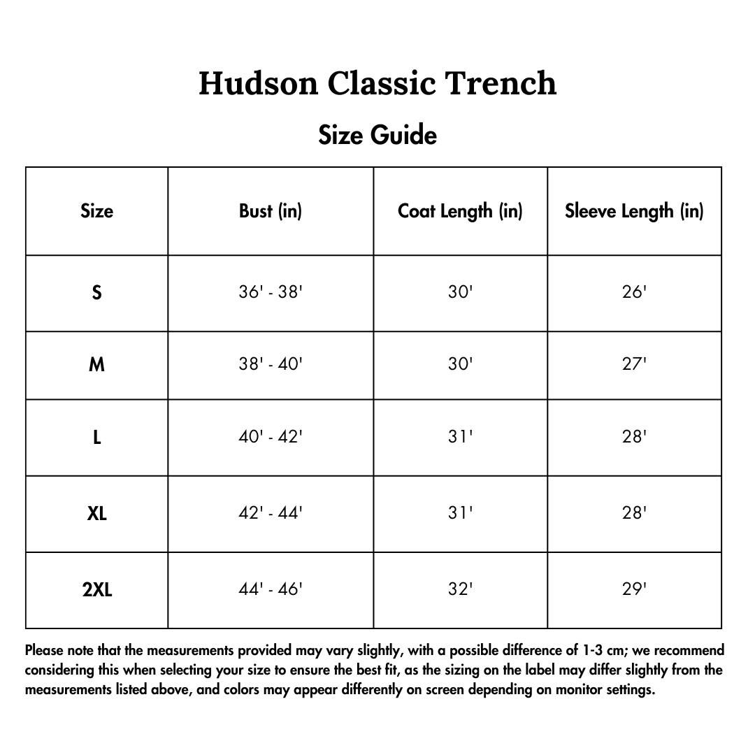 Hudson Classic Trench