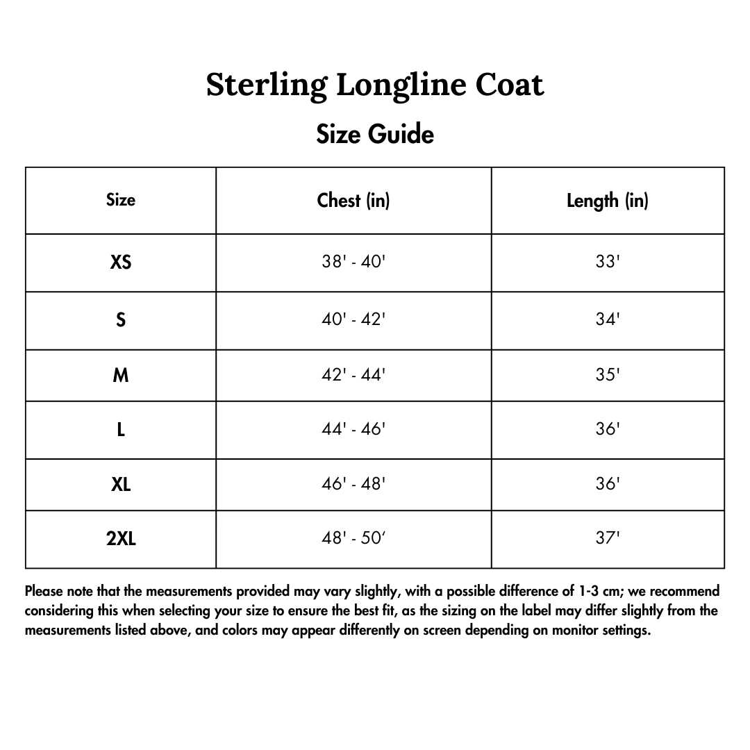 Sterling Longline Coat