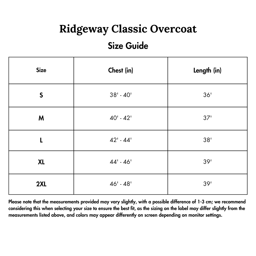 Ridgeway Classic Overcoat